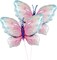 2 Pcs Pink Blue Butterfly Balloons Giant Butterfly Foil Mylar Balloon Butterfly Themed Party Girl Party Wedding Birthday Party Decoration Supplies